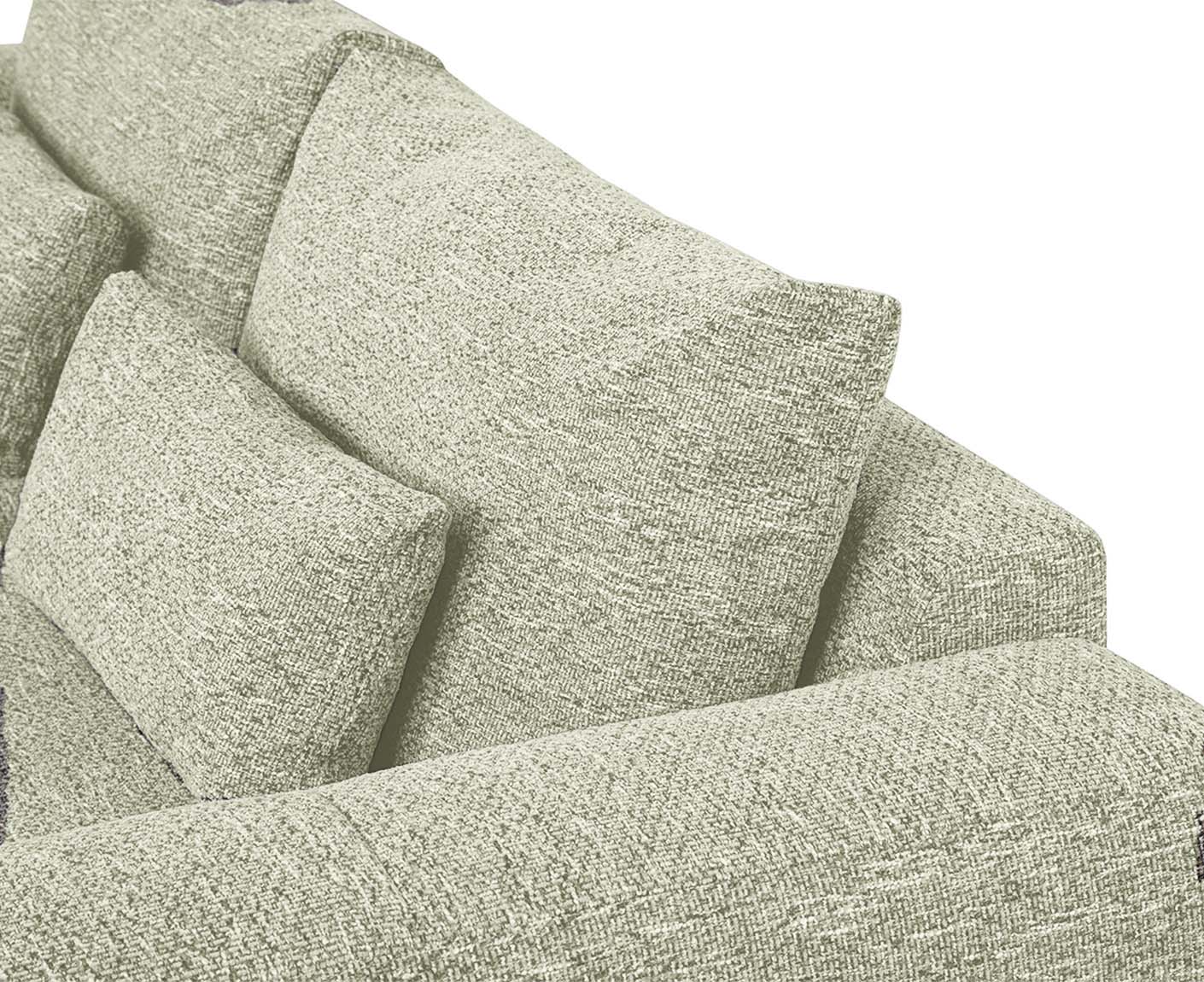 designwerk Parma Sofa | 214 - 294 cm | grobes Flachgewebe