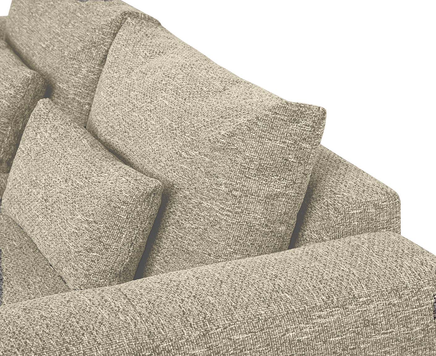 designwerk Parma Sofa | 214 - 294 cm | grobes Flachgewebe