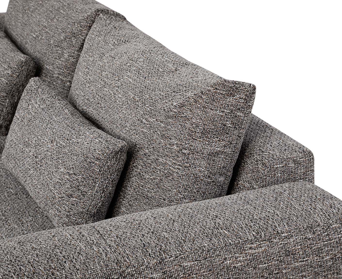 designwerk Parma Sofa | 214 - 294 cm | grobes Flachgewebe
