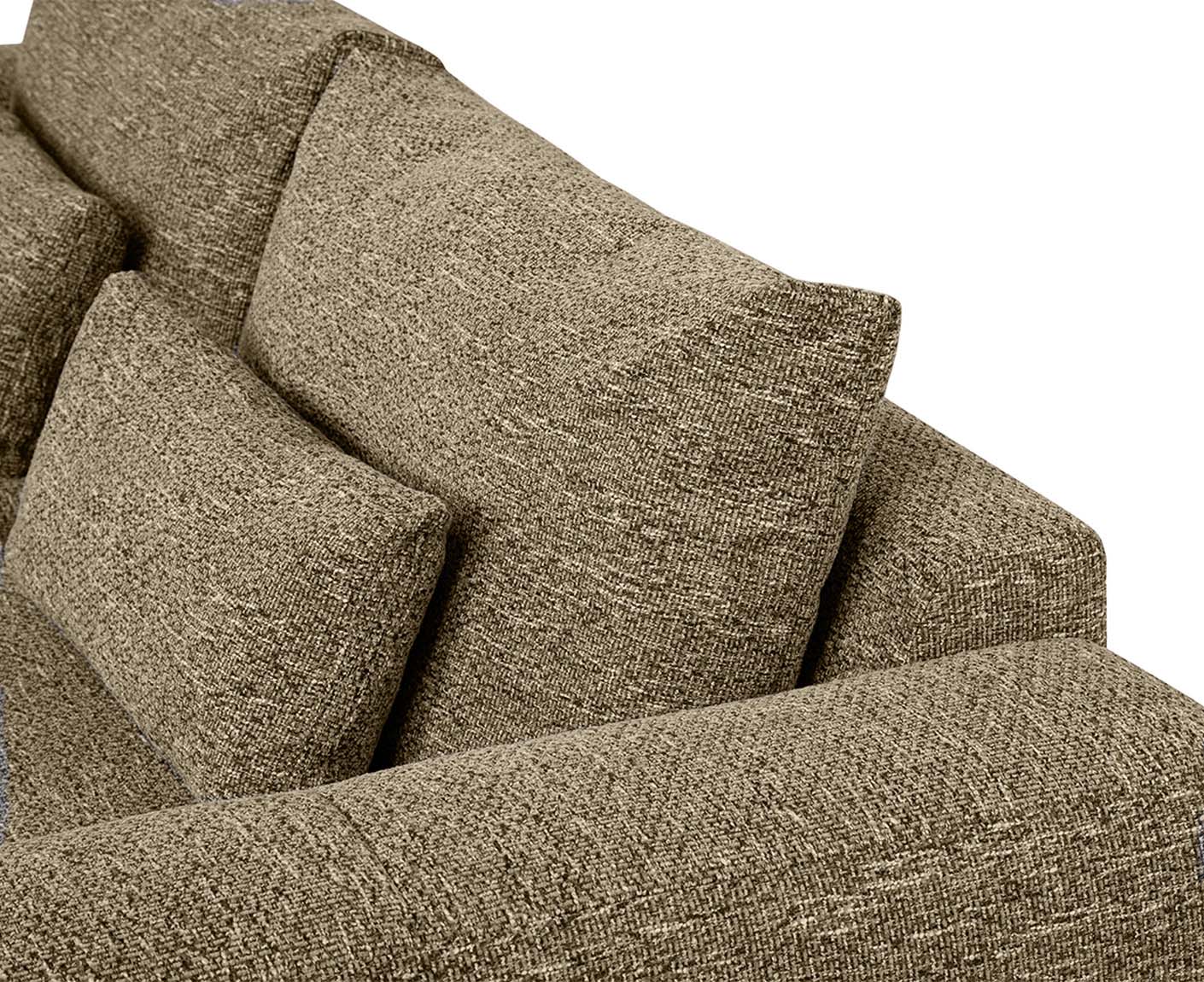 designwerk Parma Sofa | 214 - 294 cm | grobes Flachgewebe