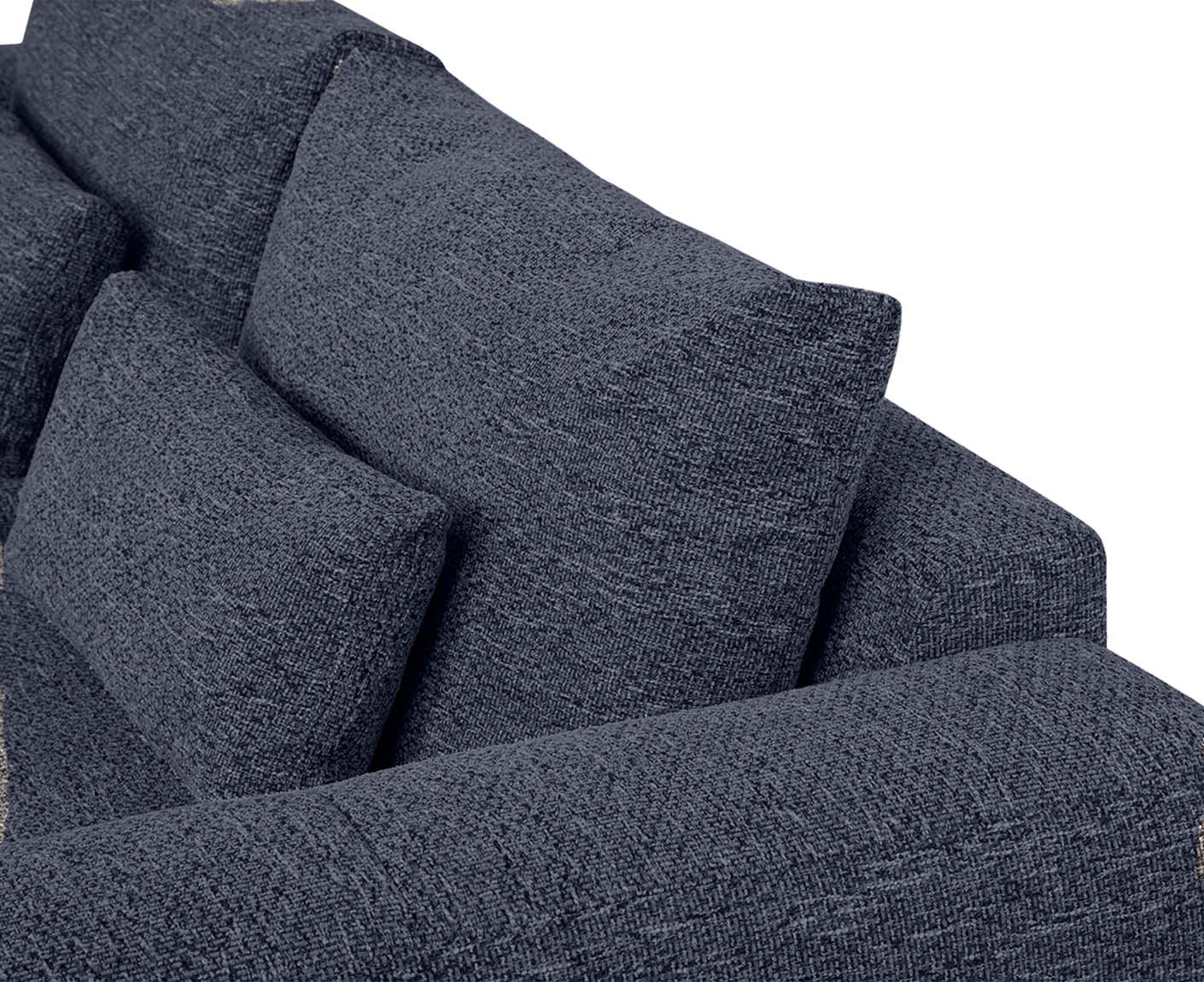 designwerk Parma Sofa | 214 - 294 cm | grobes Flachgewebe