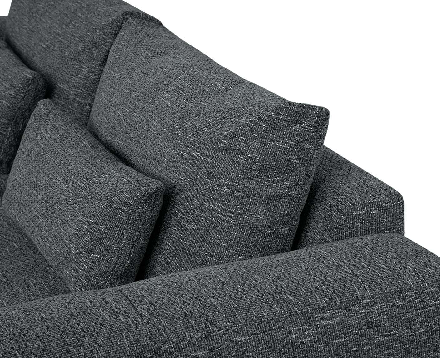 designwerk Parma Sofa | 214 - 294 cm | grobes Flachgewebe
