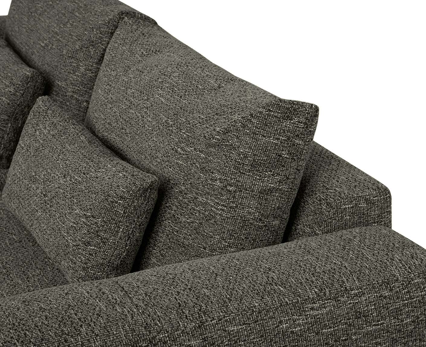 designwerk Parma Sofa | 214 - 294 cm | grobes Flachgewebe