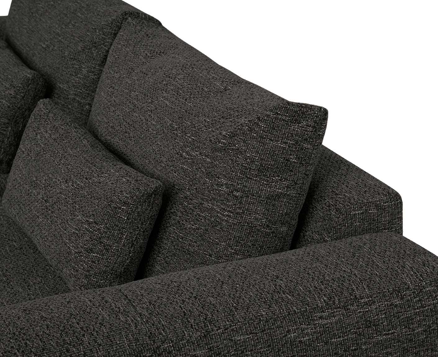designwerk Parma Sofa | 214 - 294 cm | grobes Flachgewebe