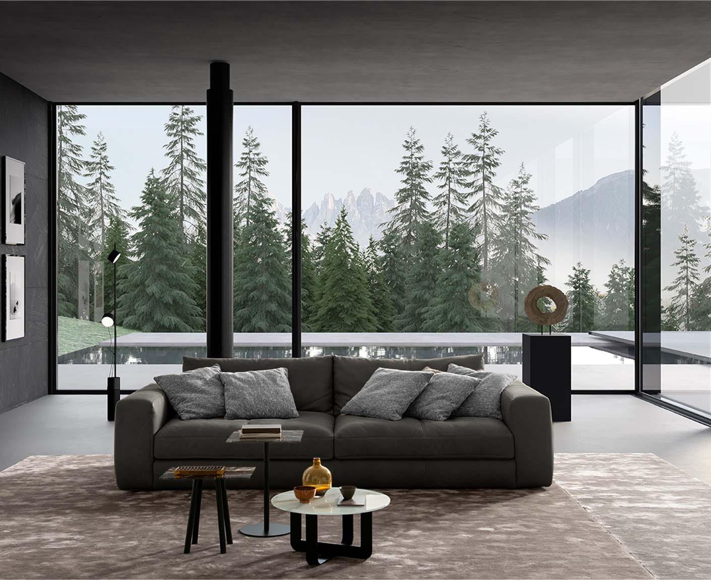 designwerk Parma Sofa | 214 - 294 cm | Echtleder