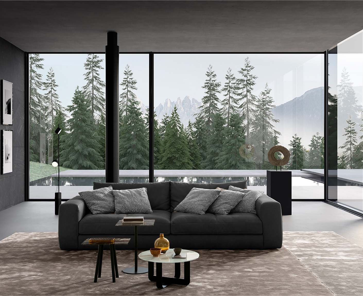 designwerk Parma Sofa | 214 - 294 cm | Echtleder