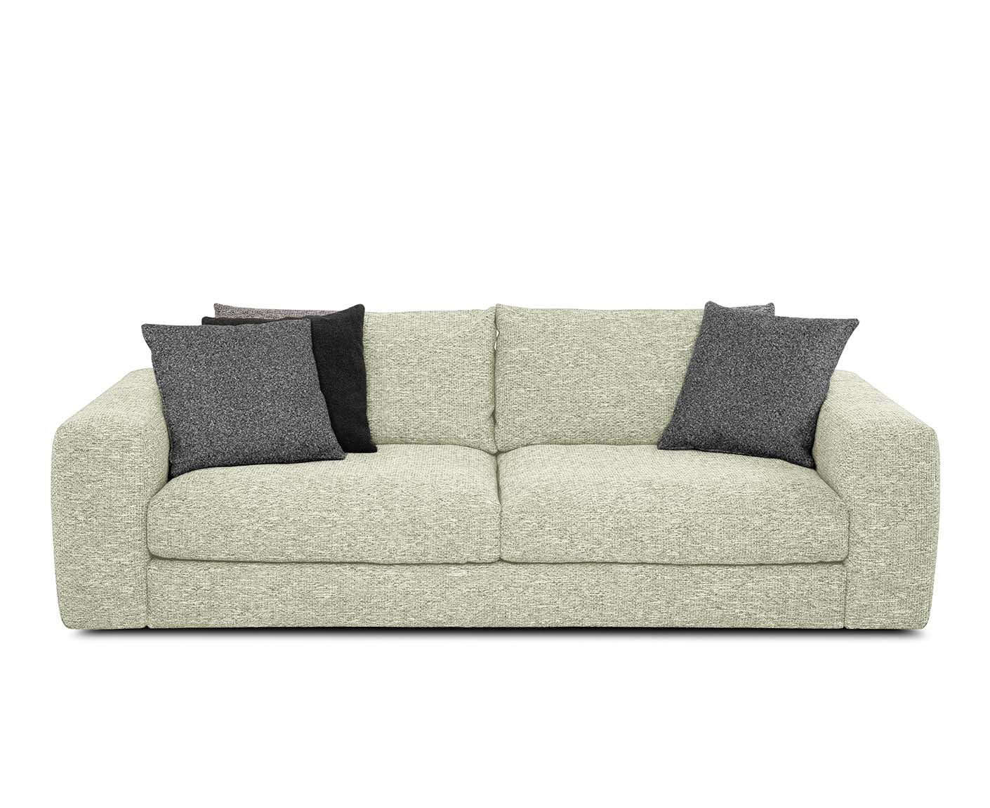 designwerk Parma Sofa | 214 - 294 cm | grobes Flachgewebe