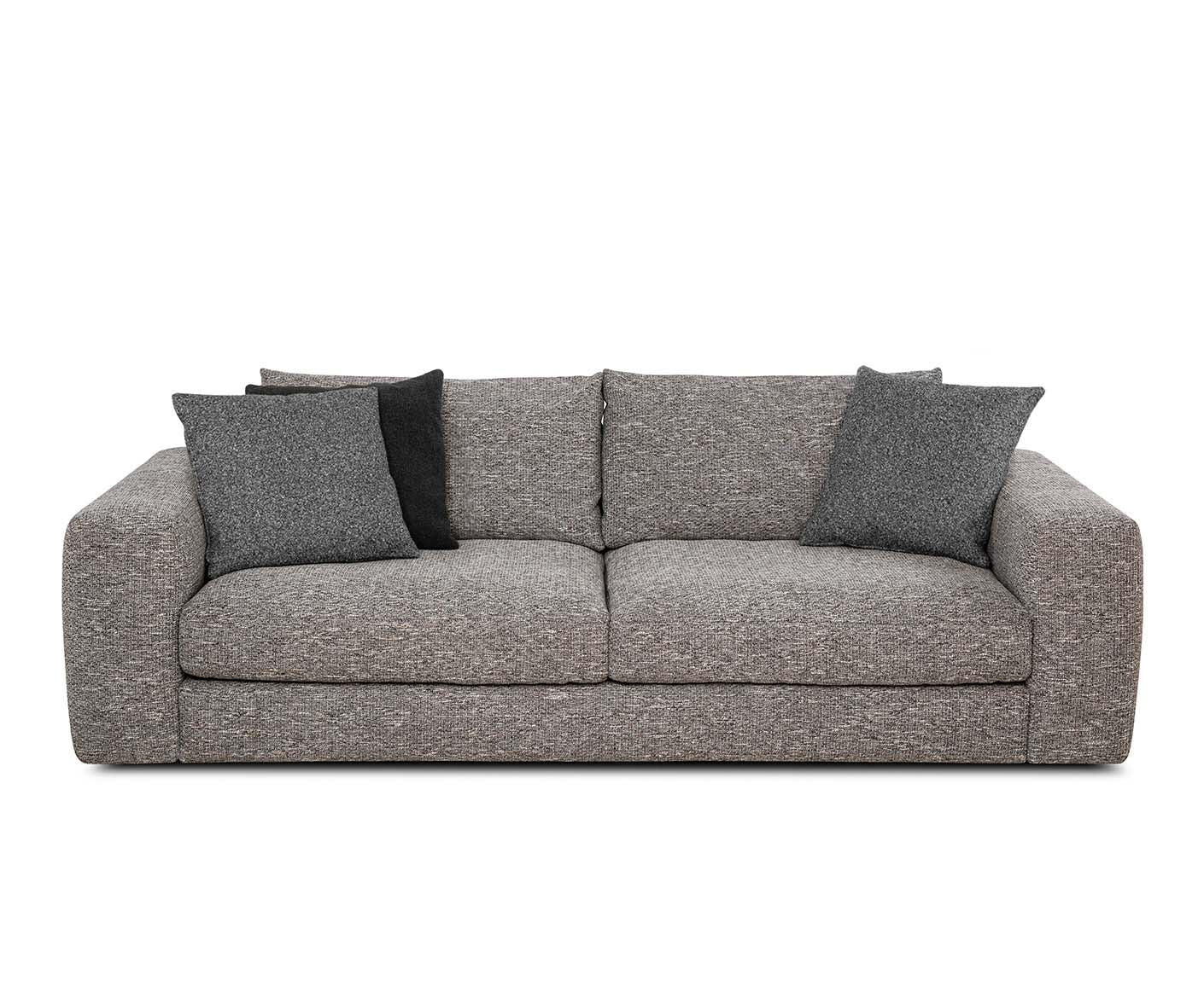 designwerk Parma Sofa | 214 - 294 cm | grobes Flachgewebe