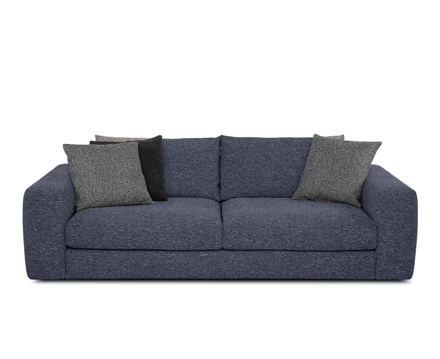 designwerk Parma Sofa | 214 - 294 cm | grobes Flachgewebe