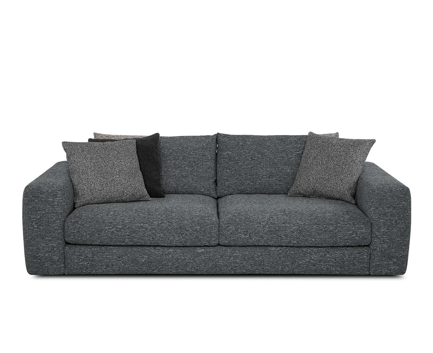 designwerk Parma Sofa | 214 - 294 cm | grobes Flachgewebe