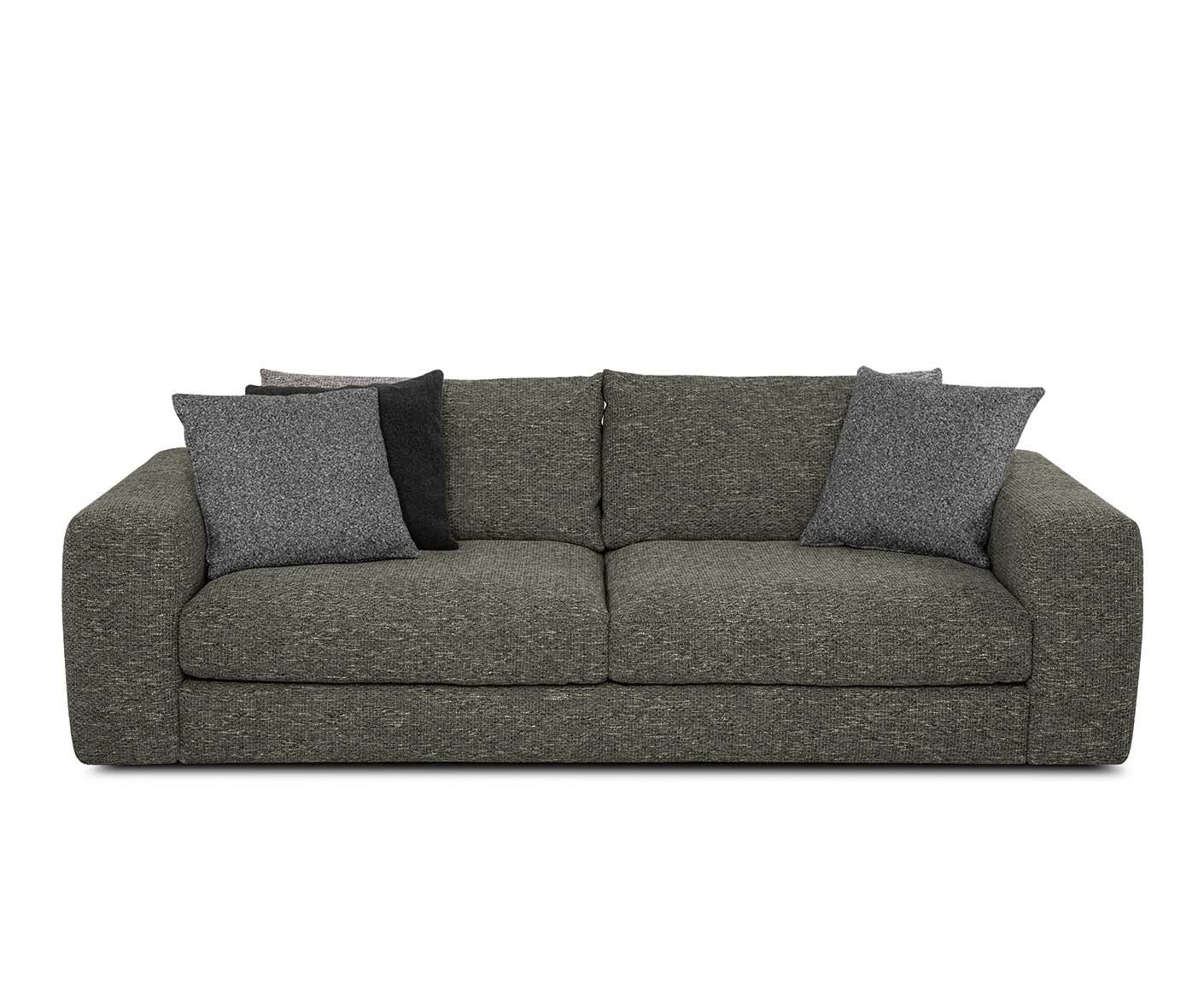 designwerk Parma Sofa | 214 - 294 cm | grobes Flachgewebe