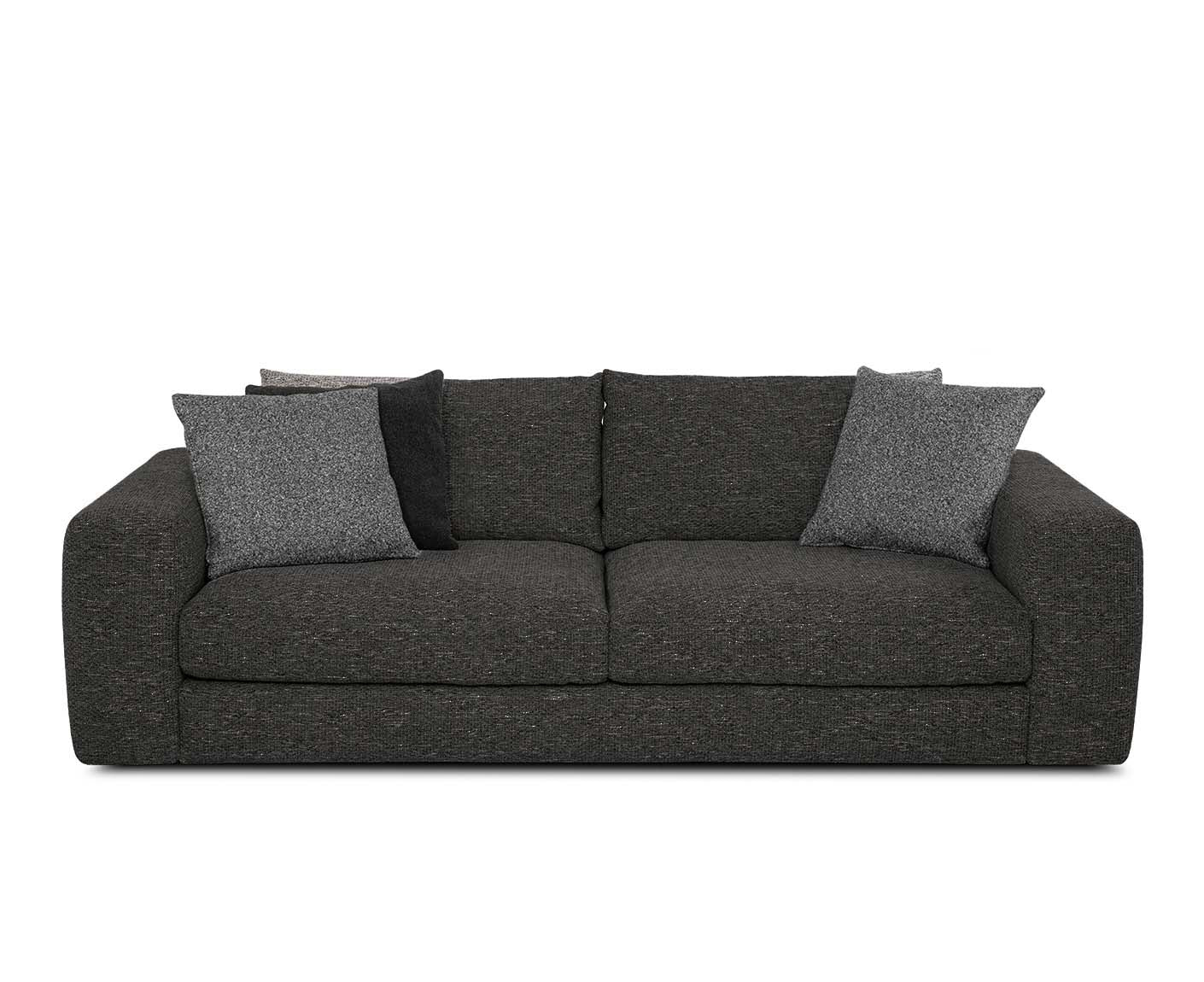 designwerk Parma Sofa | 214 - 294 cm | grobes Flachgewebe