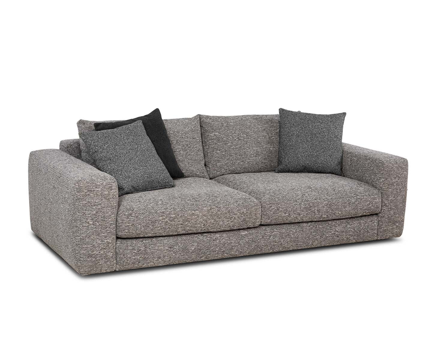 designwerk Parma Sofa | 214 - 294 cm | grobes Flachgewebe