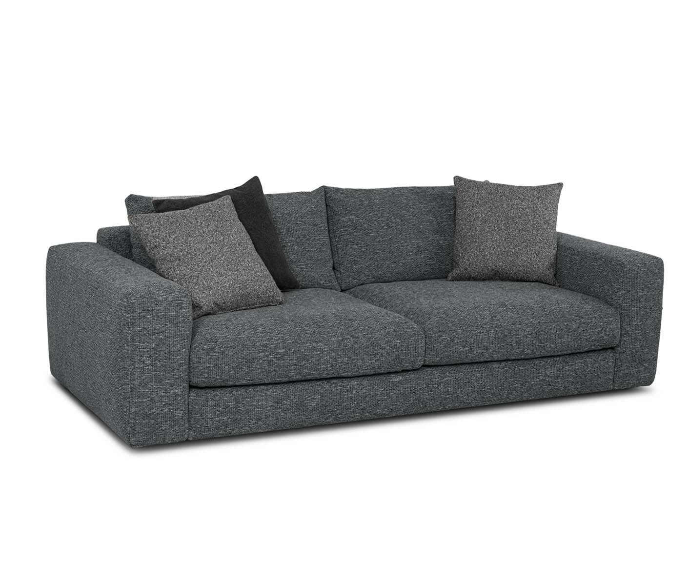designwerk Parma Sofa | 214 - 294 cm | grobes Flachgewebe