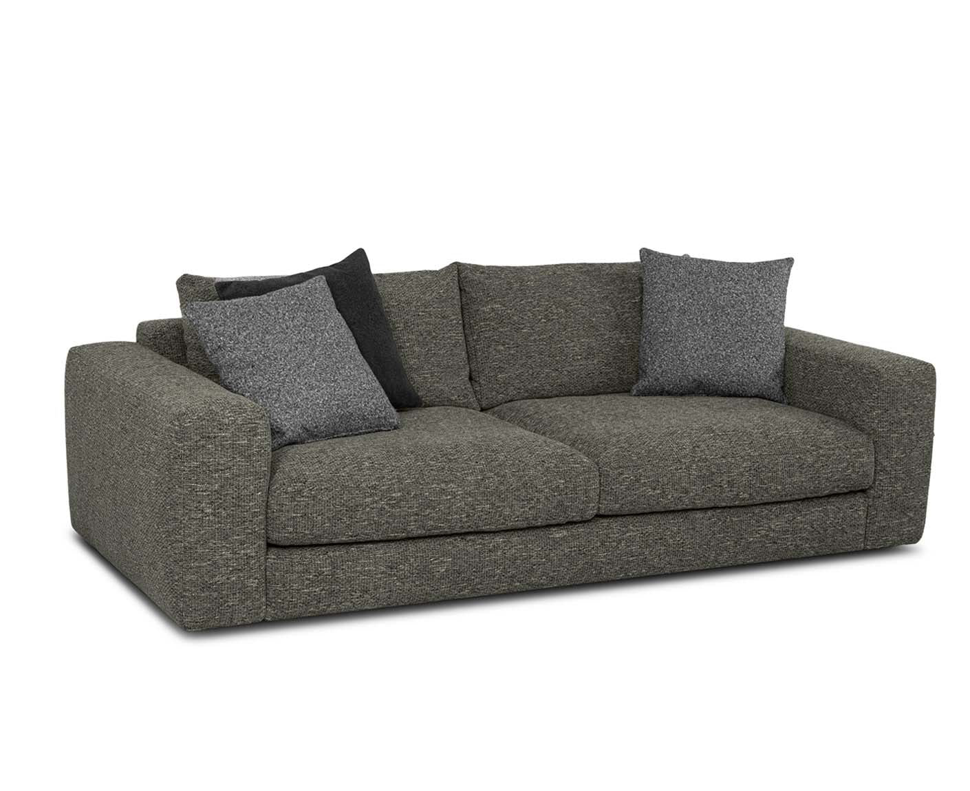 designwerk Parma Sofa | 214 - 294 cm | grobes Flachgewebe