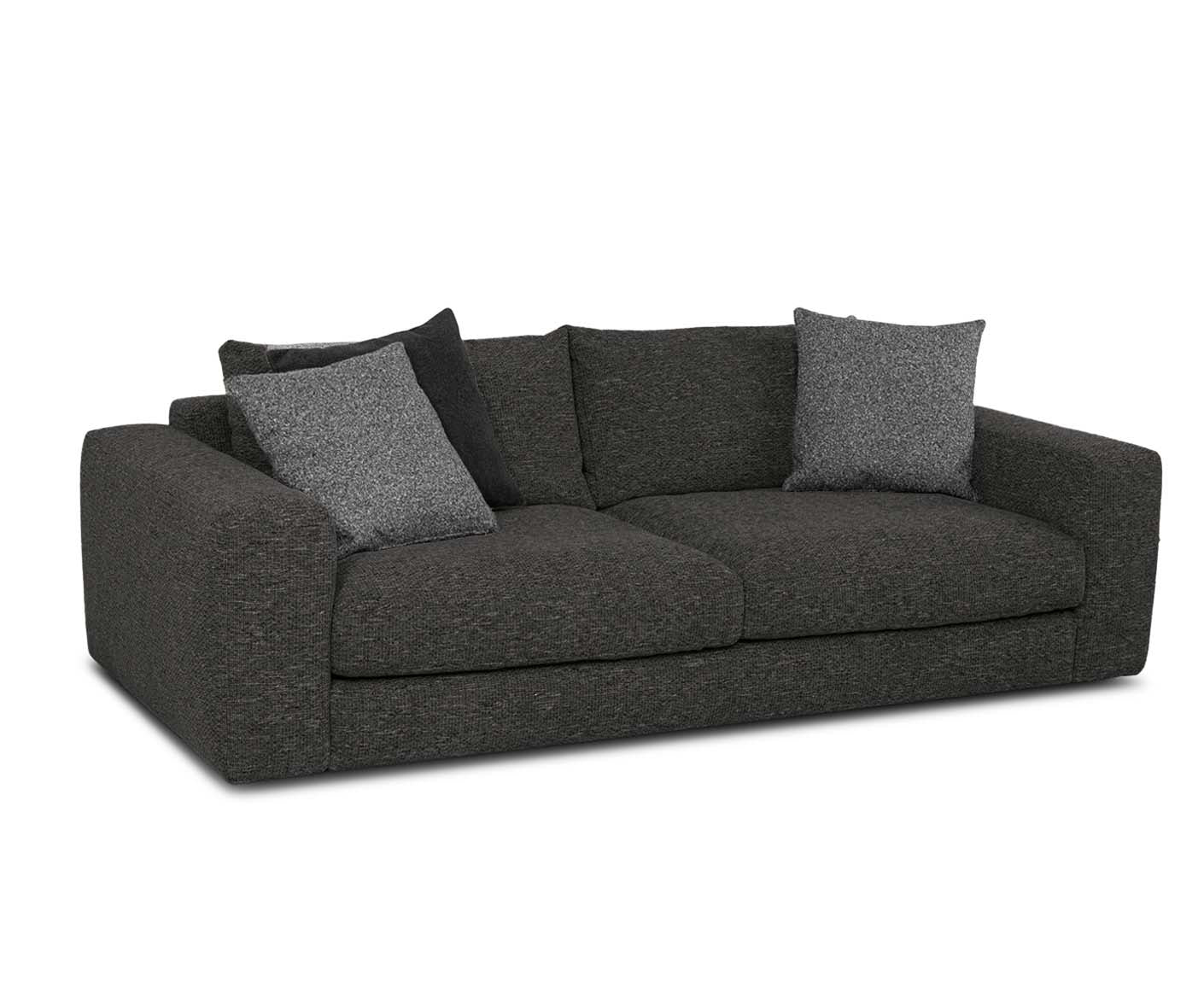 designwerk Parma Sofa | 214 - 294 cm | grobes Flachgewebe