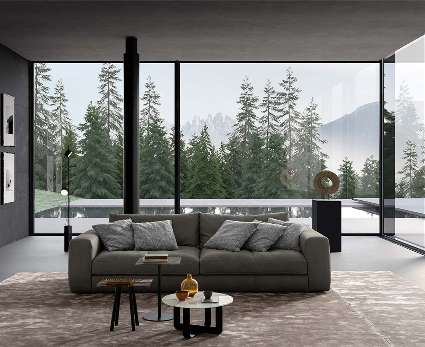 designwerk Parma Sofa | 214 - 294 cm | Echtleder