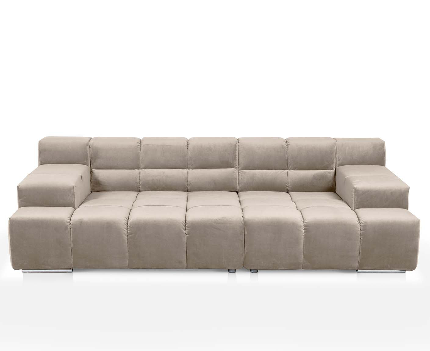 designwerk Temple 3-Sitzer Sofa | 288 x 113 cm| mit Rückenverstellung | Microfaser
