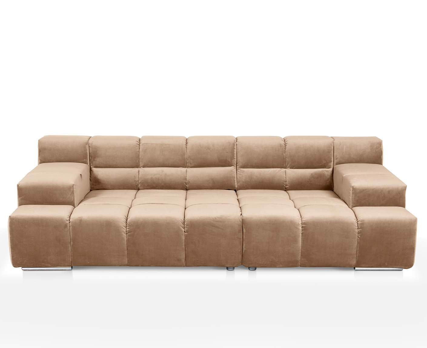 designwerk Temple 3-Sitzer Sofa | 288 x 113 cm| mit Rückenverstellung | Microfaser