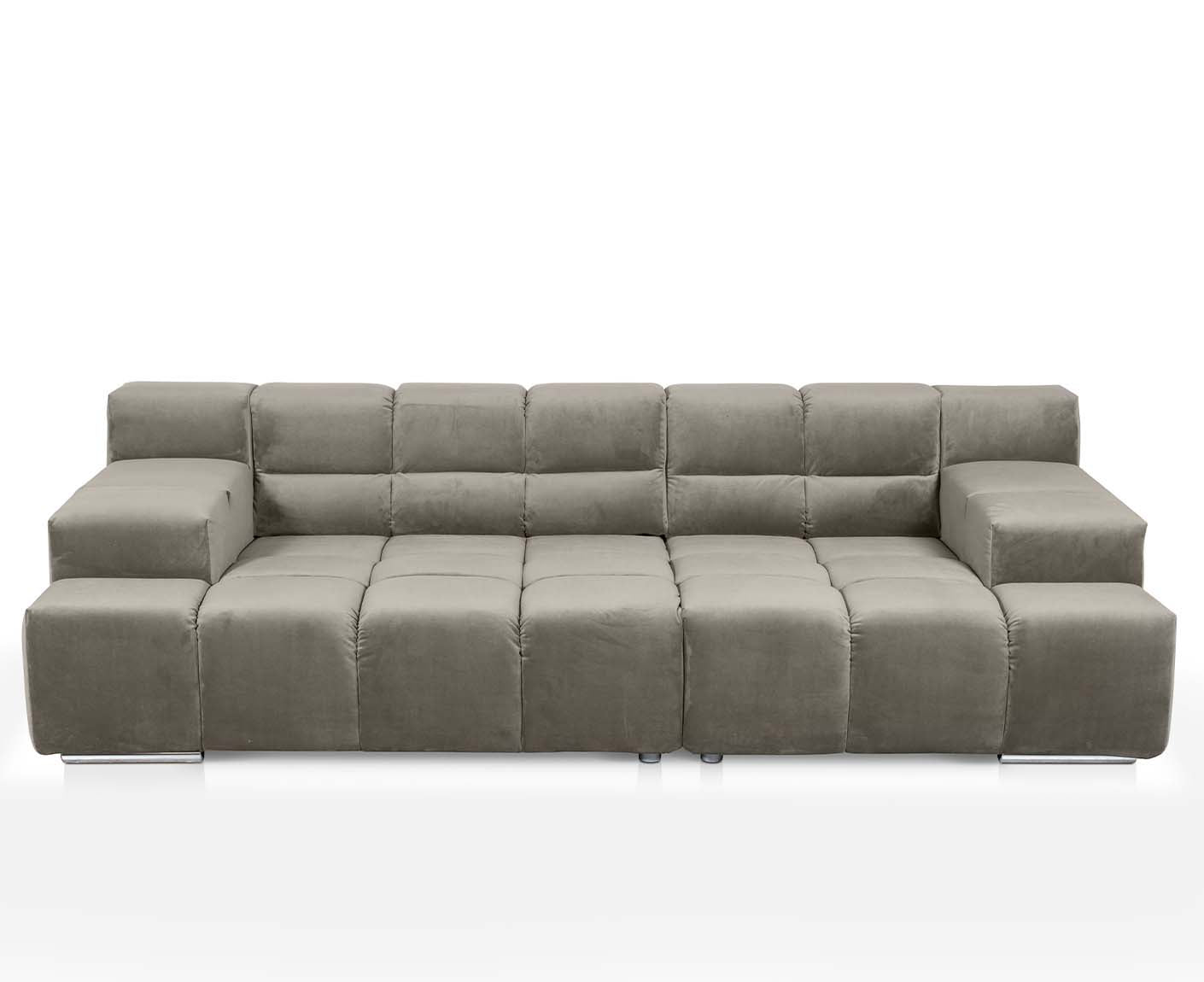 designwerk Temple 3-Sitzer Sofa | 288 x 113 cm| mit Rückenverstellung | Microfaser