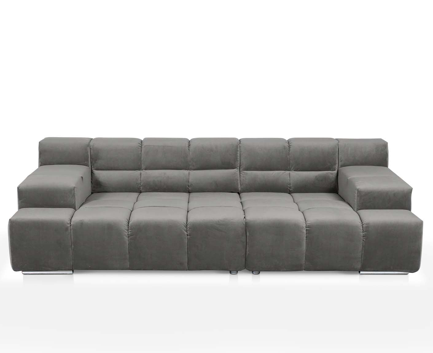 designwerk Temple 3-Sitzer Sofa | 288 x 113 cm| mit Rückenverstellung | Microfaser