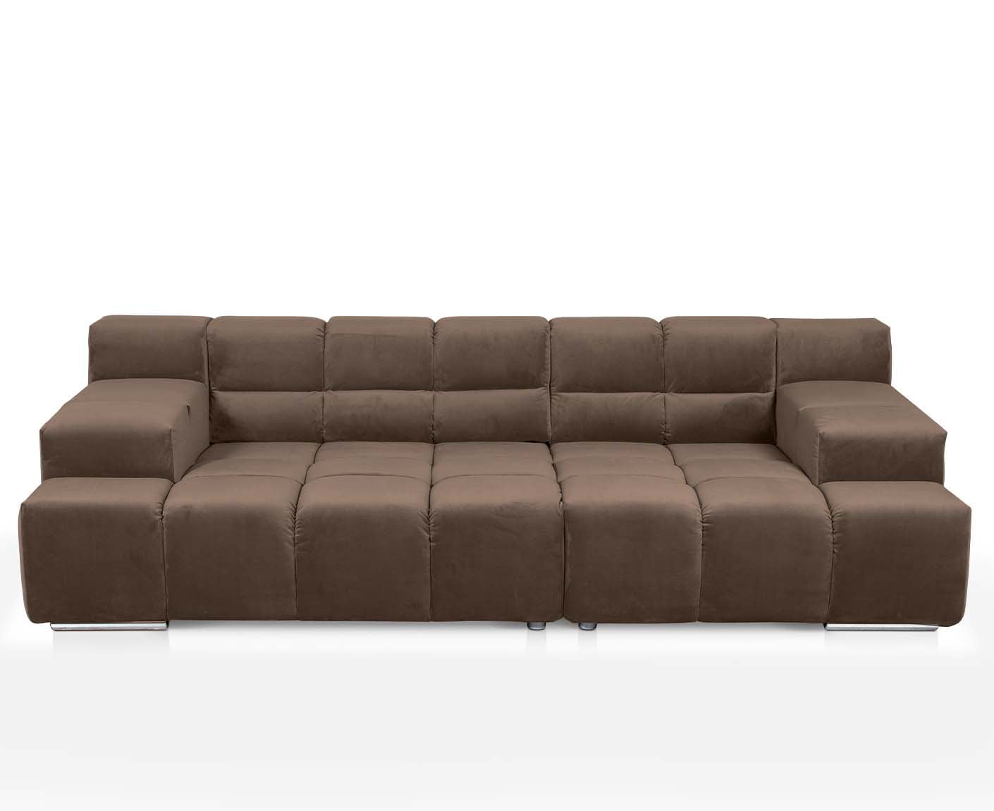designwerk Temple 3-Sitzer Sofa | 288 x 113 cm| mit Rückenverstellung | Microfaser