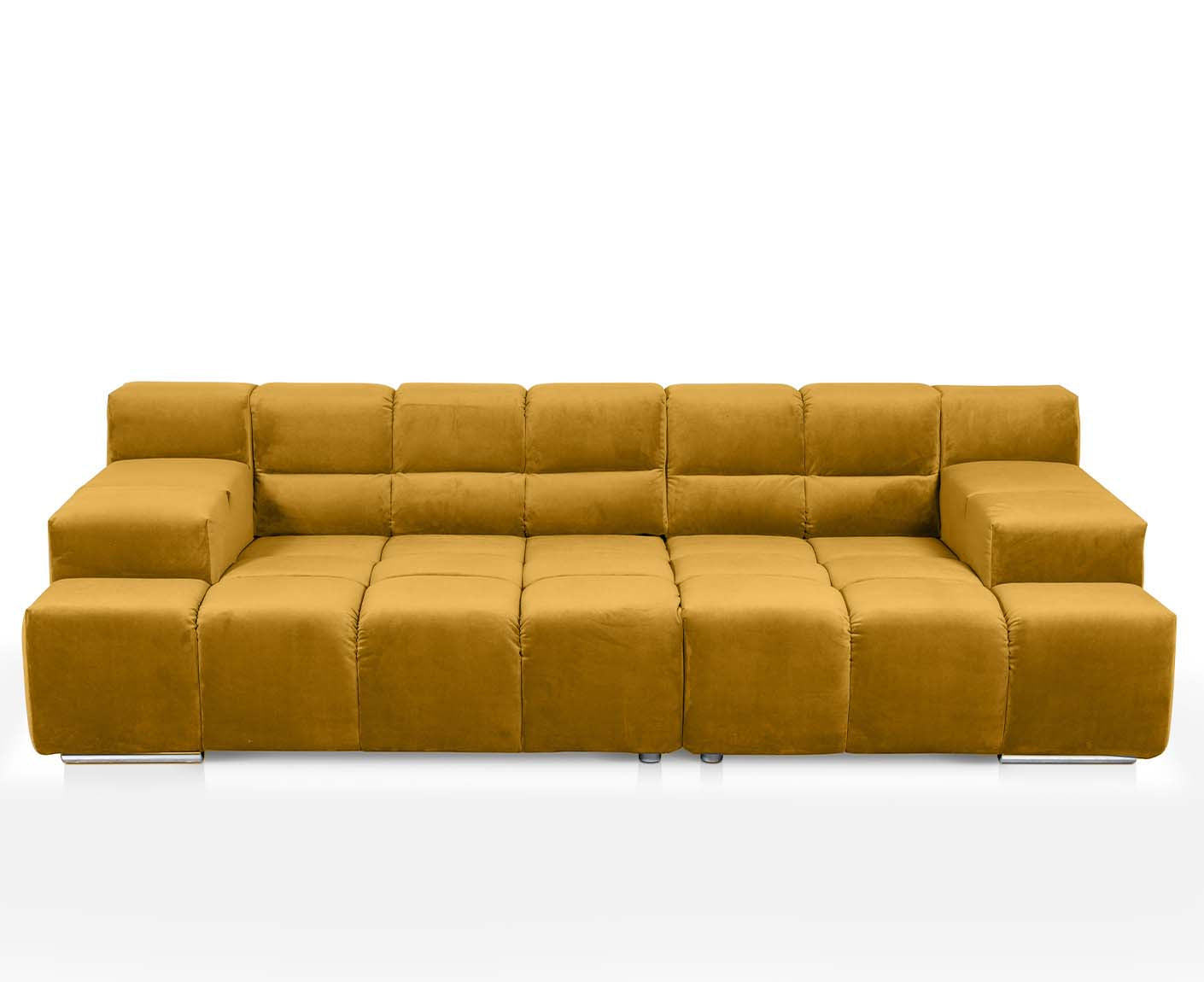 designwerk Temple 3-Sitzer Sofa | 288 x 113 cm| mit Rückenverstellung | Microfaser