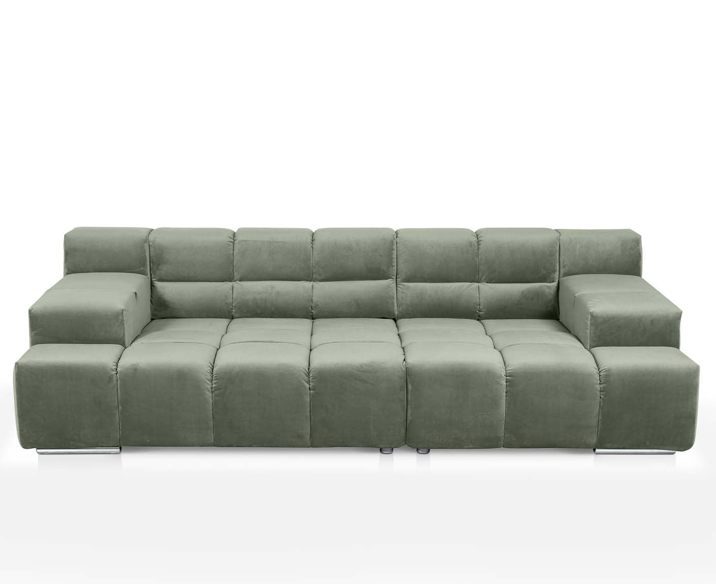 designwerk Temple 3-Sitzer Sofa | 288 x 113 cm| mit Rückenverstellung | Microfaser