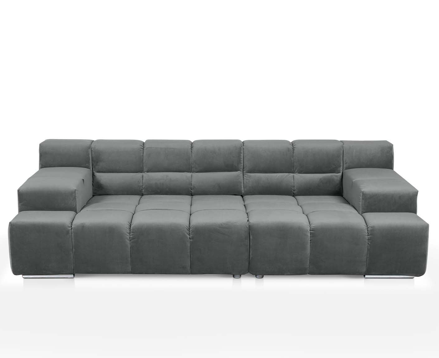 designwerk Temple 3-Sitzer Sofa | 288 x 113 cm| mit Rückenverstellung | Microfaser