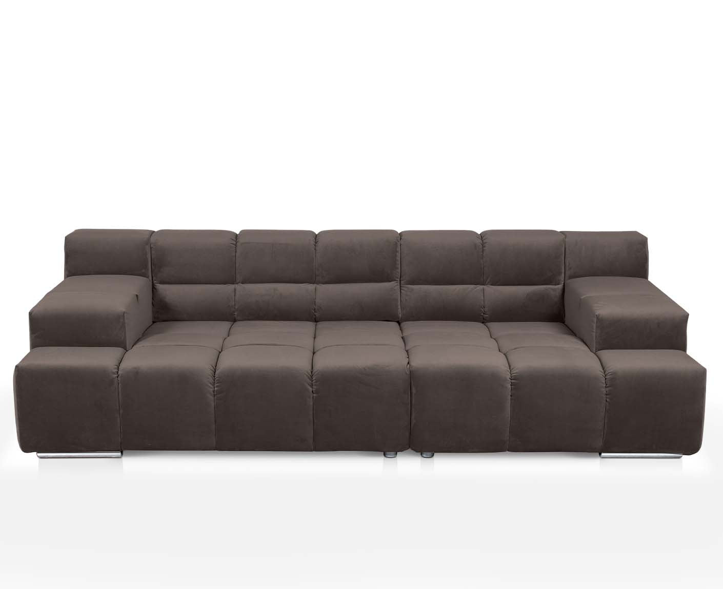 designwerk Temple 3-Sitzer Sofa | 288 x 113 cm| mit Rückenverstellung | Microfaser