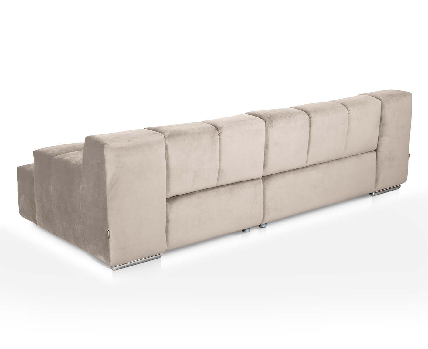 designwerk Temple 3-Sitzer Sofa | 288 x 113 cm| mit Rückenverstellung | Microfaser