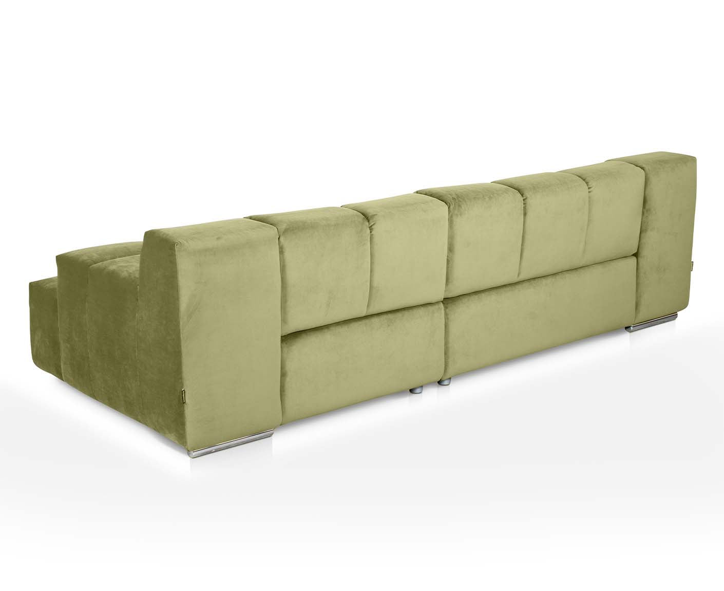 designwerk Temple 3-Sitzer Sofa | 288 x 113 cm| mit Rückenverstellung | Microfaser