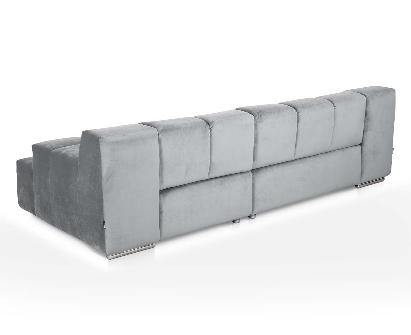 designwerk Temple 3-Sitzer Sofa | 288 x 113 cm| mit Rückenverstellung | Microfaser