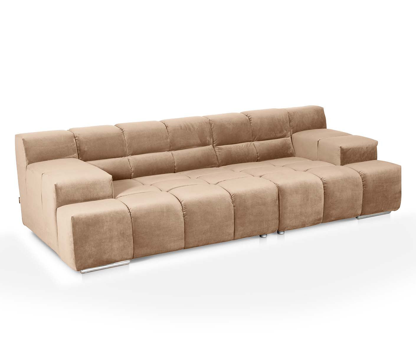 designwerk Temple 3-Sitzer Sofa | 288 x 113 cm| mit Rückenverstellung | Microfaser