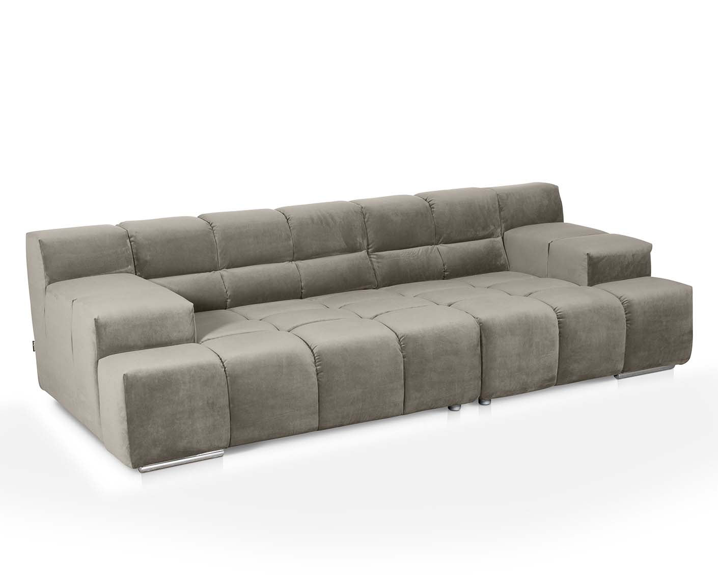 designwerk Temple 3-Sitzer Sofa | 288 x 113 cm| mit Rückenverstellung | Microfaser