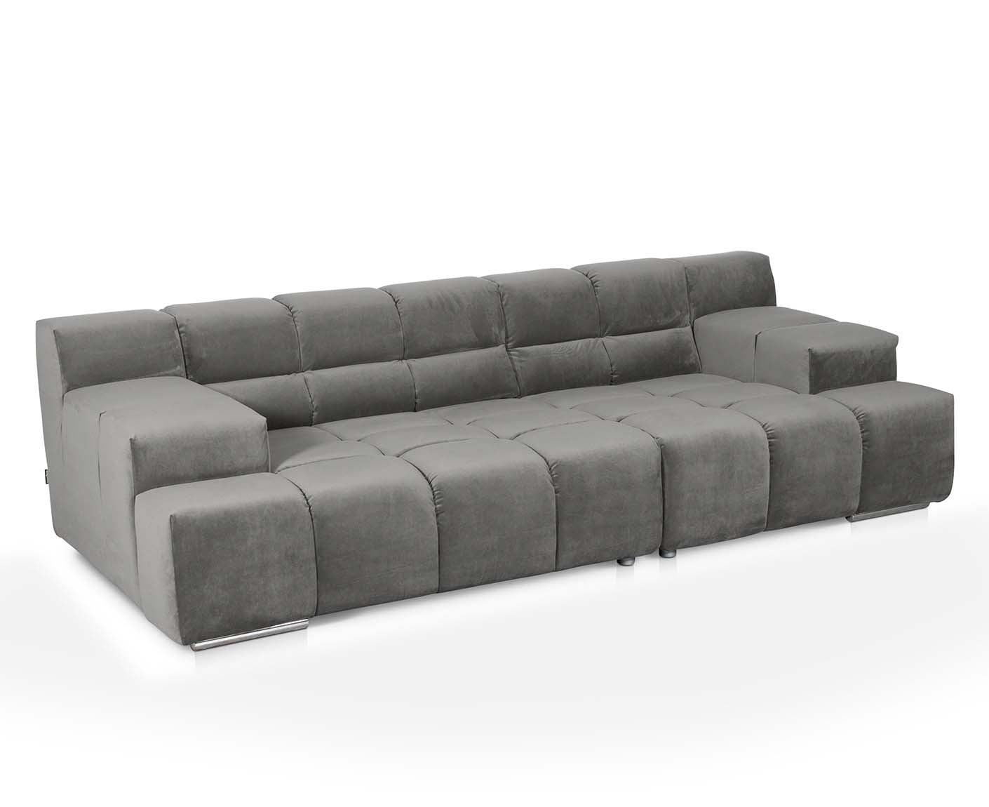 designwerk Temple 3-Sitzer Sofa | 288 x 113 cm| mit Rückenverstellung | Microfaser
