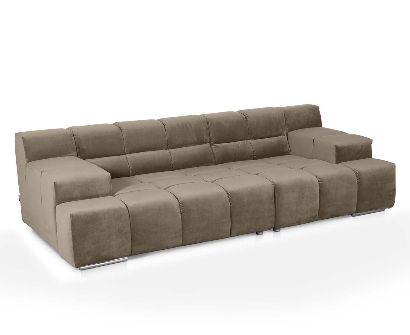 designwerk Temple 3-Sitzer Sofa | 288 x 113 cm| mit Rückenverstellung | Microfaser