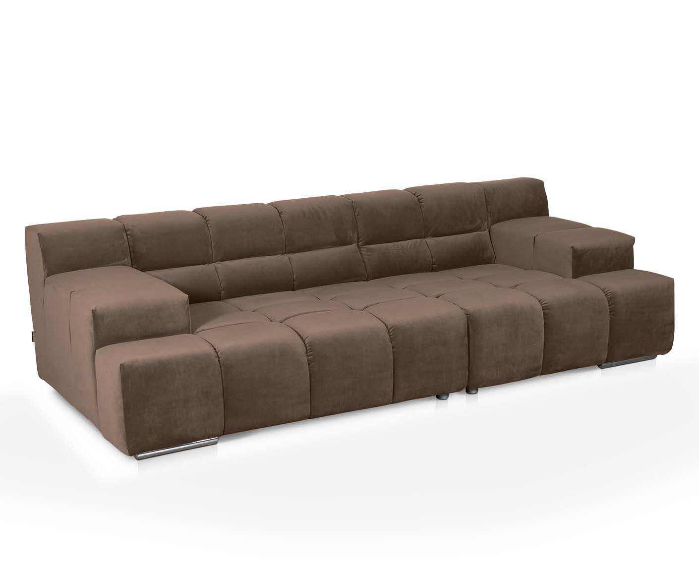 designwerk Temple 3-Sitzer Sofa | 288 x 113 cm| mit Rückenverstellung | Microfaser