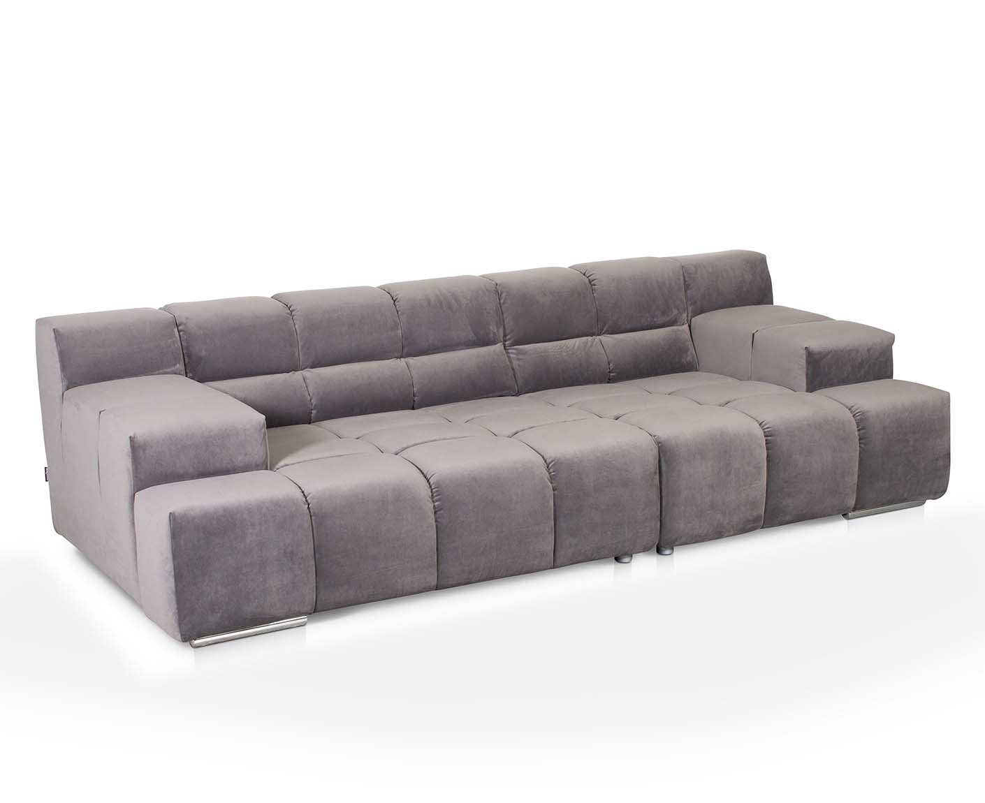 designwerk Temple 3-Sitzer Sofa | 288 x 113 cm| mit Rückenverstellung | Microfaser