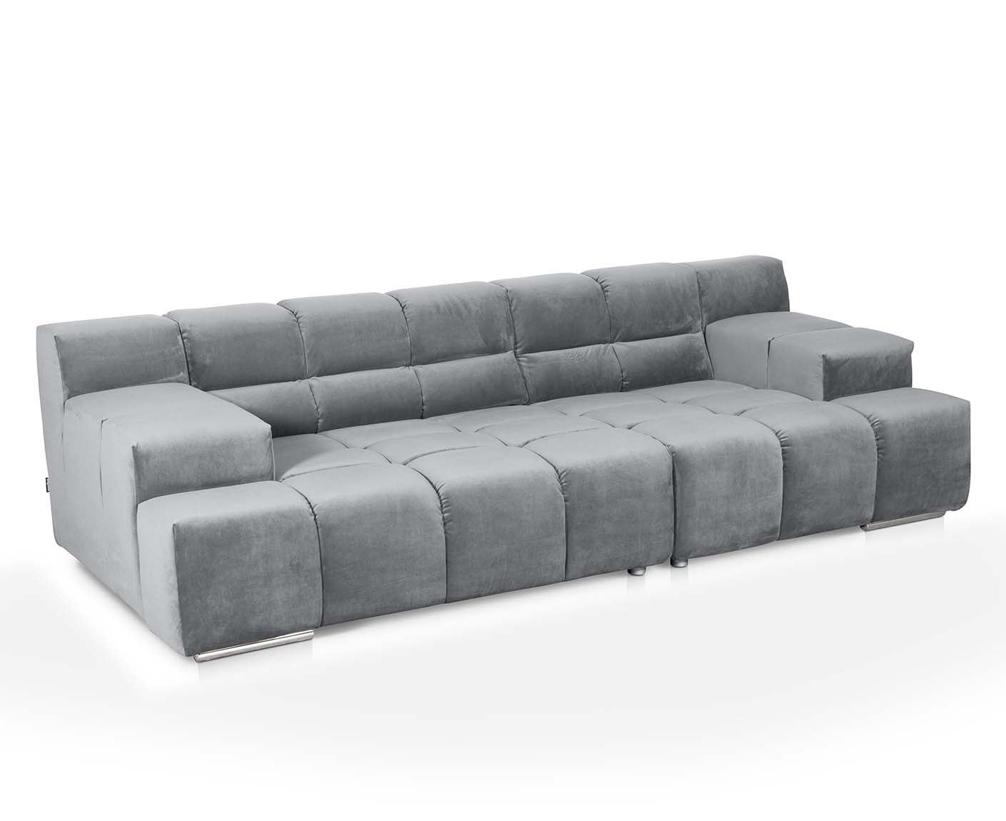 designwerk Temple 3-Sitzer Sofa | 288 x 113 cm| mit Rückenverstellung | Microfaser