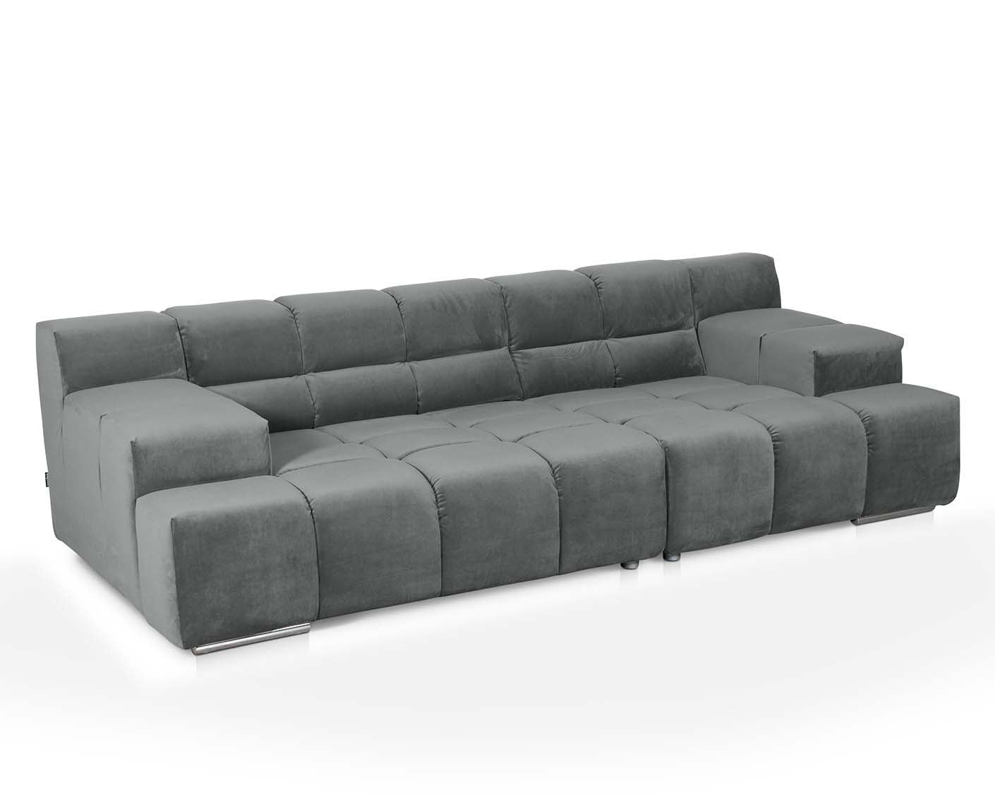 designwerk Temple 3-Sitzer Sofa | 288 x 113 cm| mit Rückenverstellung | Microfaser