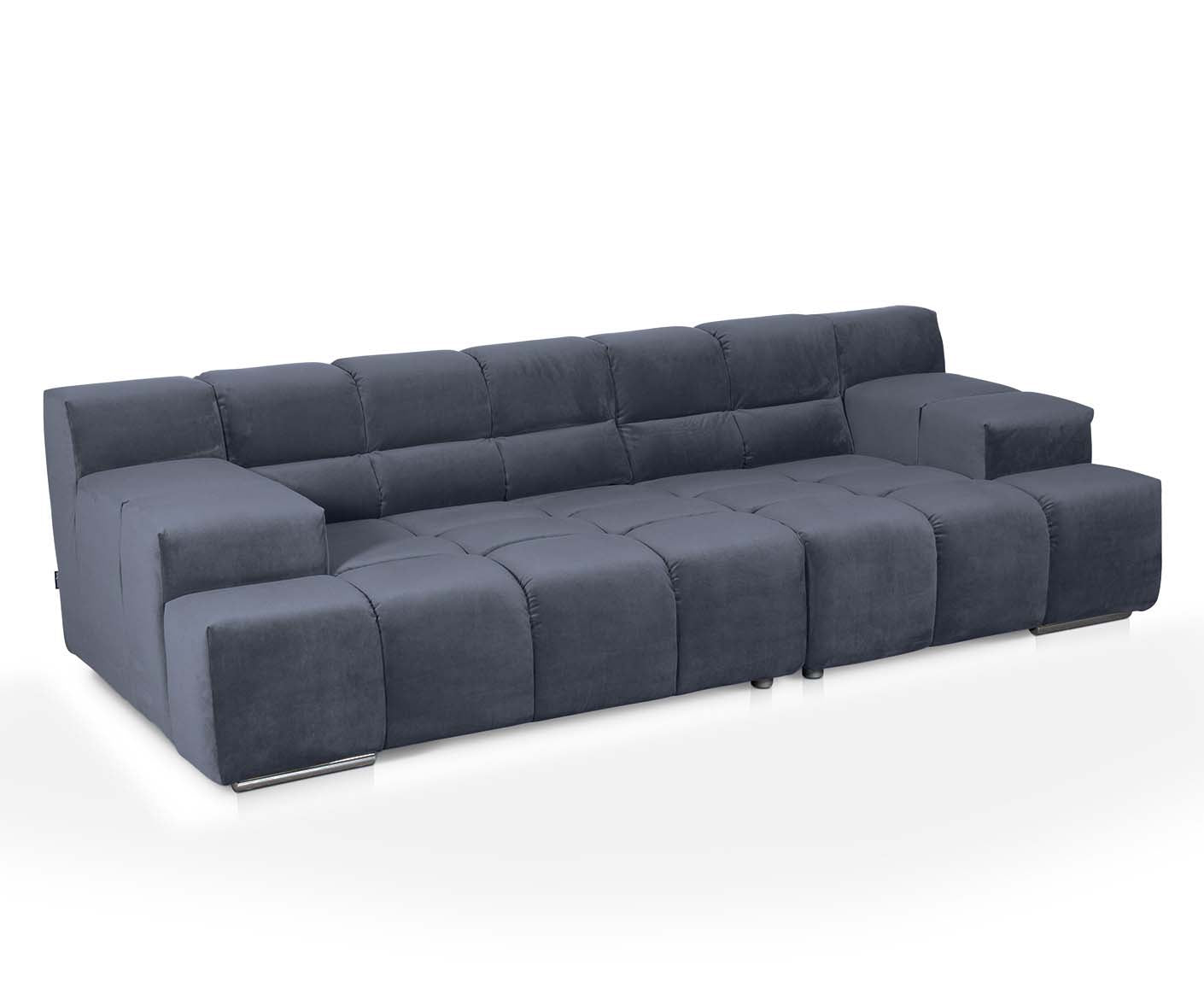 designwerk Temple 3-Sitzer Sofa | 288 x 113 cm| mit Rückenverstellung | Microfaser