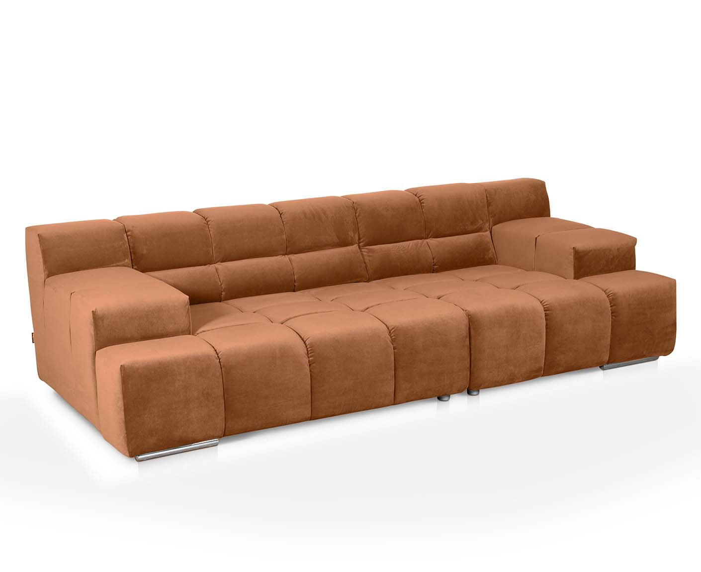 designwerk Temple 3-Sitzer Sofa | 288 x 113 cm| mit Rückenverstellung | Microfaser