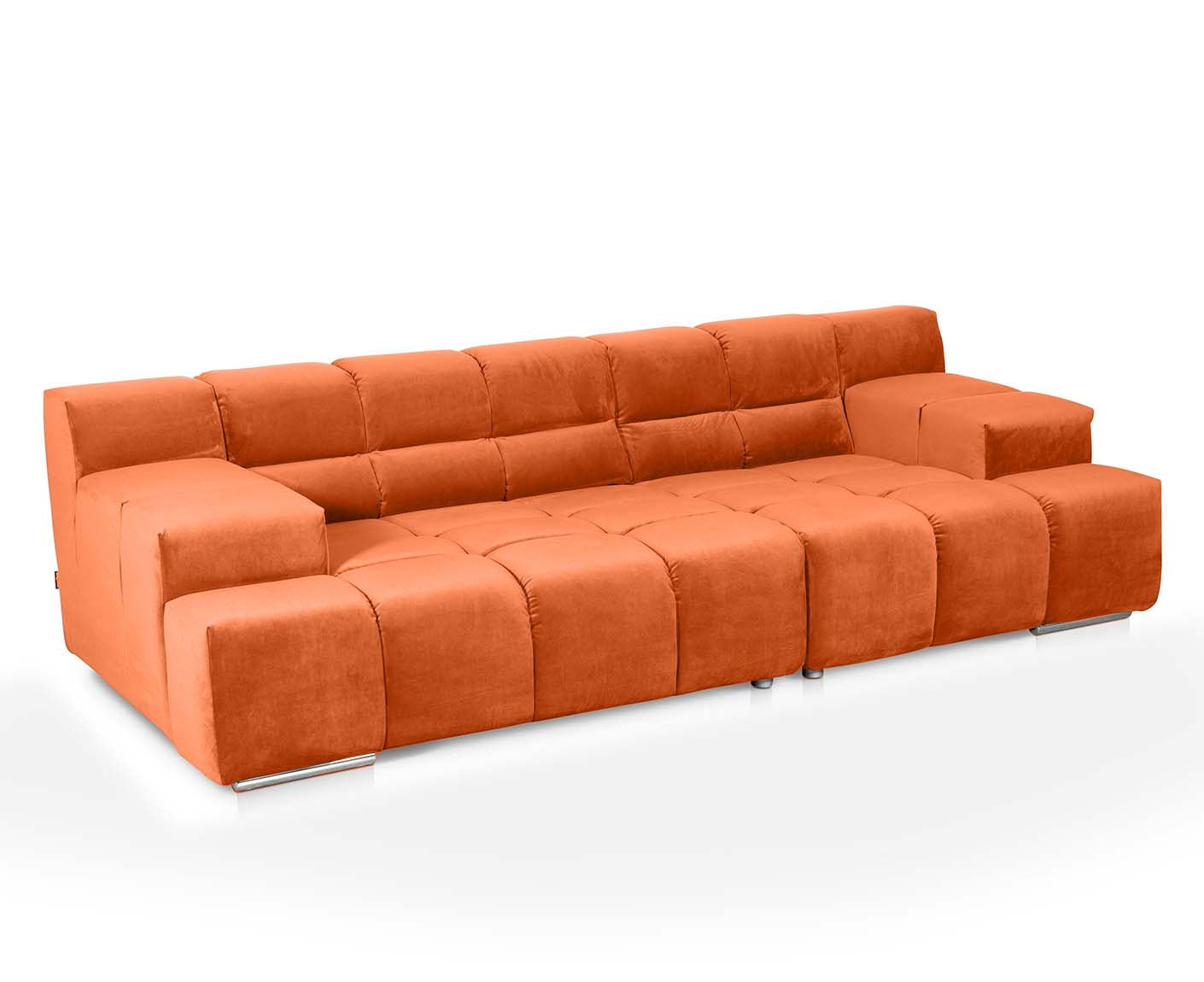 designwerk Temple 3-Sitzer Sofa | 288 x 113 cm| mit Rückenverstellung | Microfaser