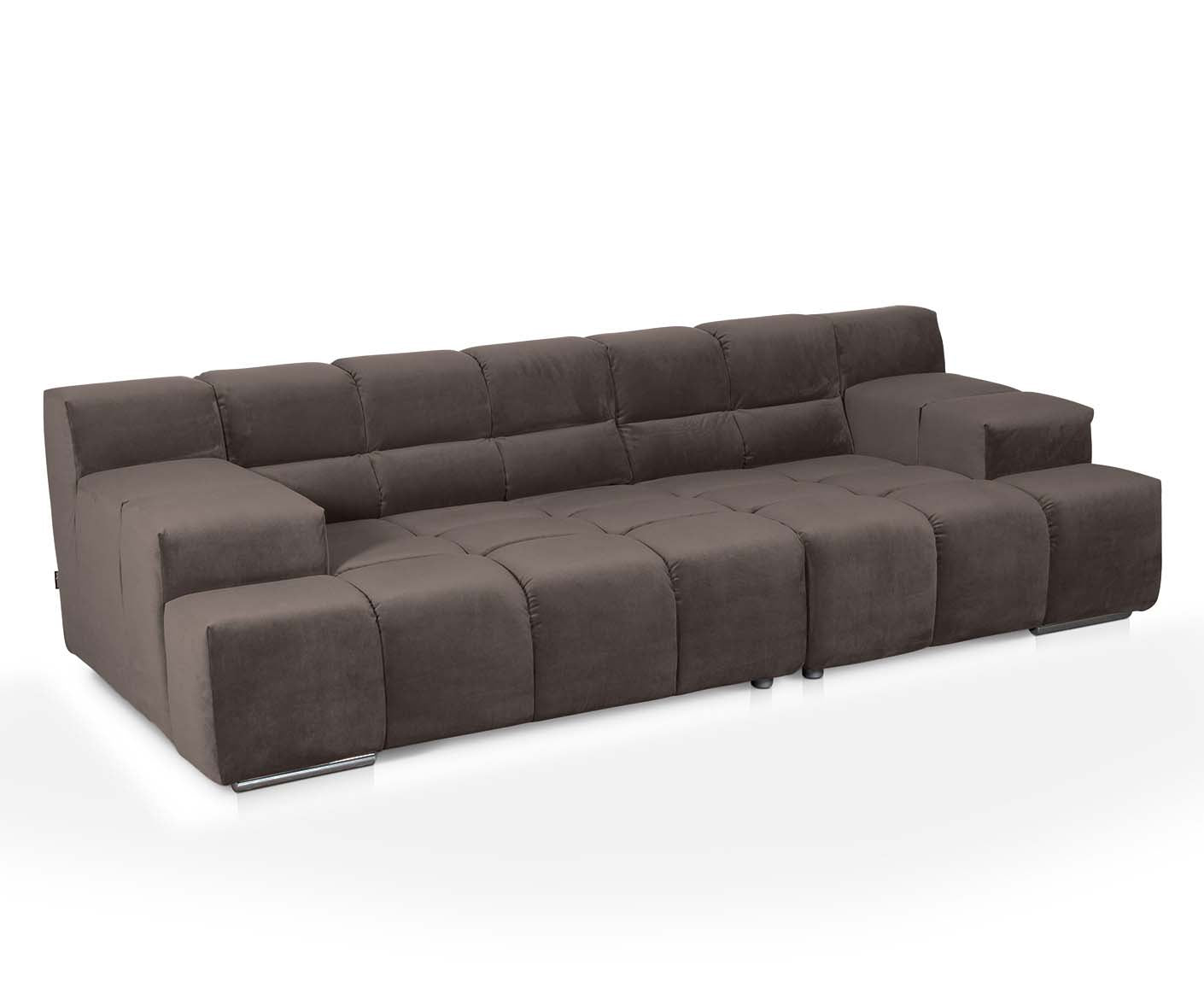 designwerk Temple 3-Sitzer Sofa | 288 x 113 cm| mit Rückenverstellung | Microfaser