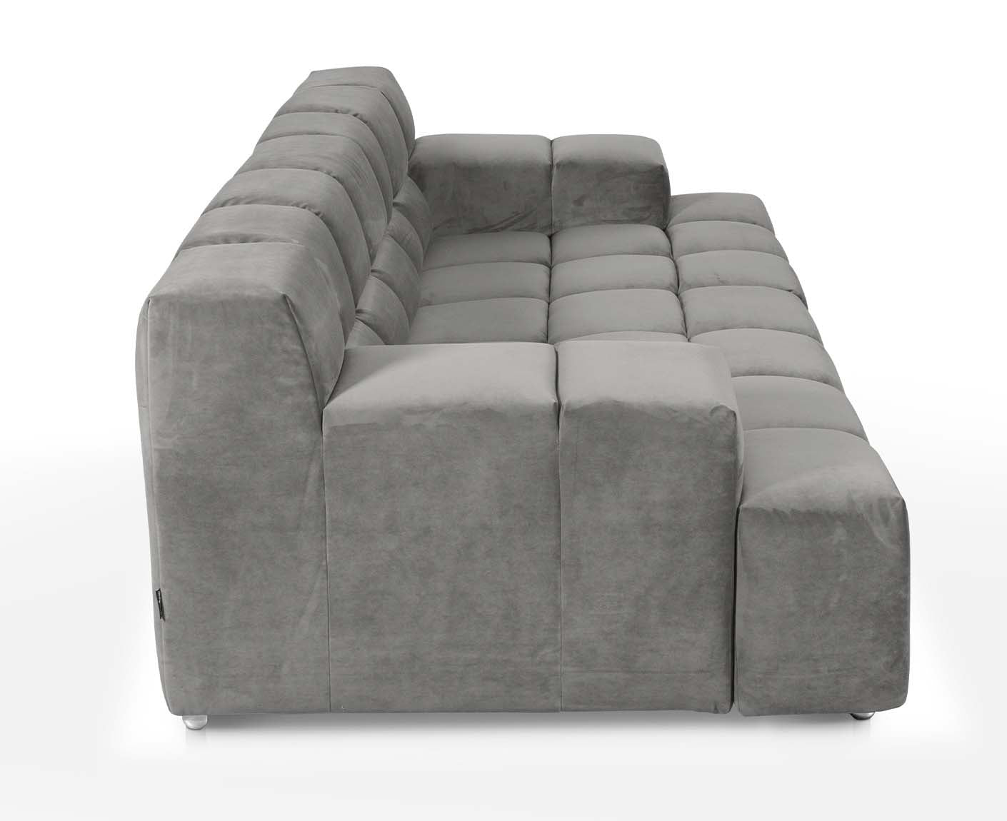 designwerk Temple 3-Sitzer Sofa | 288 x 113 cm| mit Rückenverstellung | Microfaser