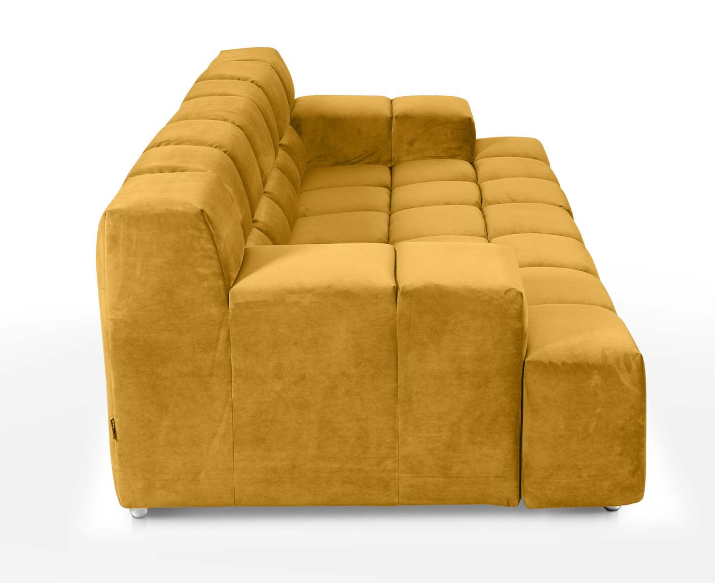 designwerk Temple 3-Sitzer Sofa | 288 x 113 cm| mit Rückenverstellung | Microfaser