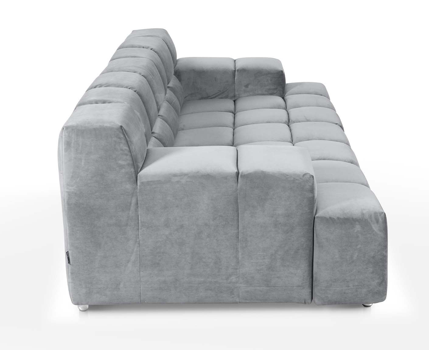designwerk Temple 3-Sitzer Sofa | 288 x 113 cm| mit Rückenverstellung | Microfaser