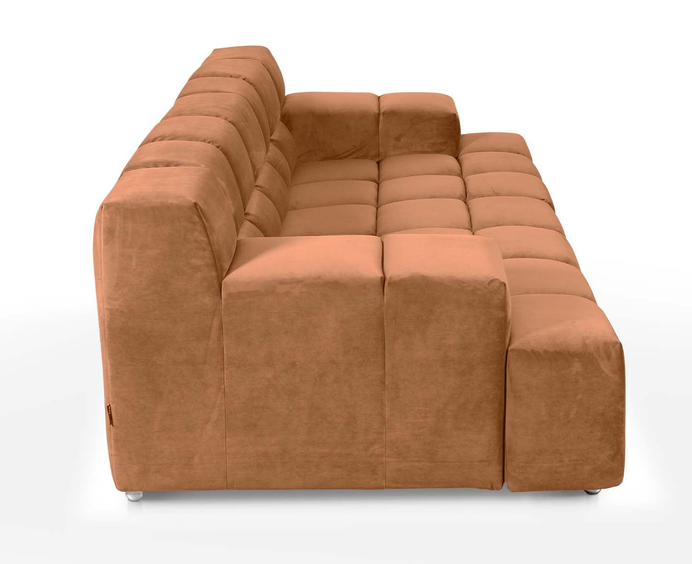 designwerk Temple 3-Sitzer Sofa | 288 x 113 cm| mit Rückenverstellung | Microfaser
