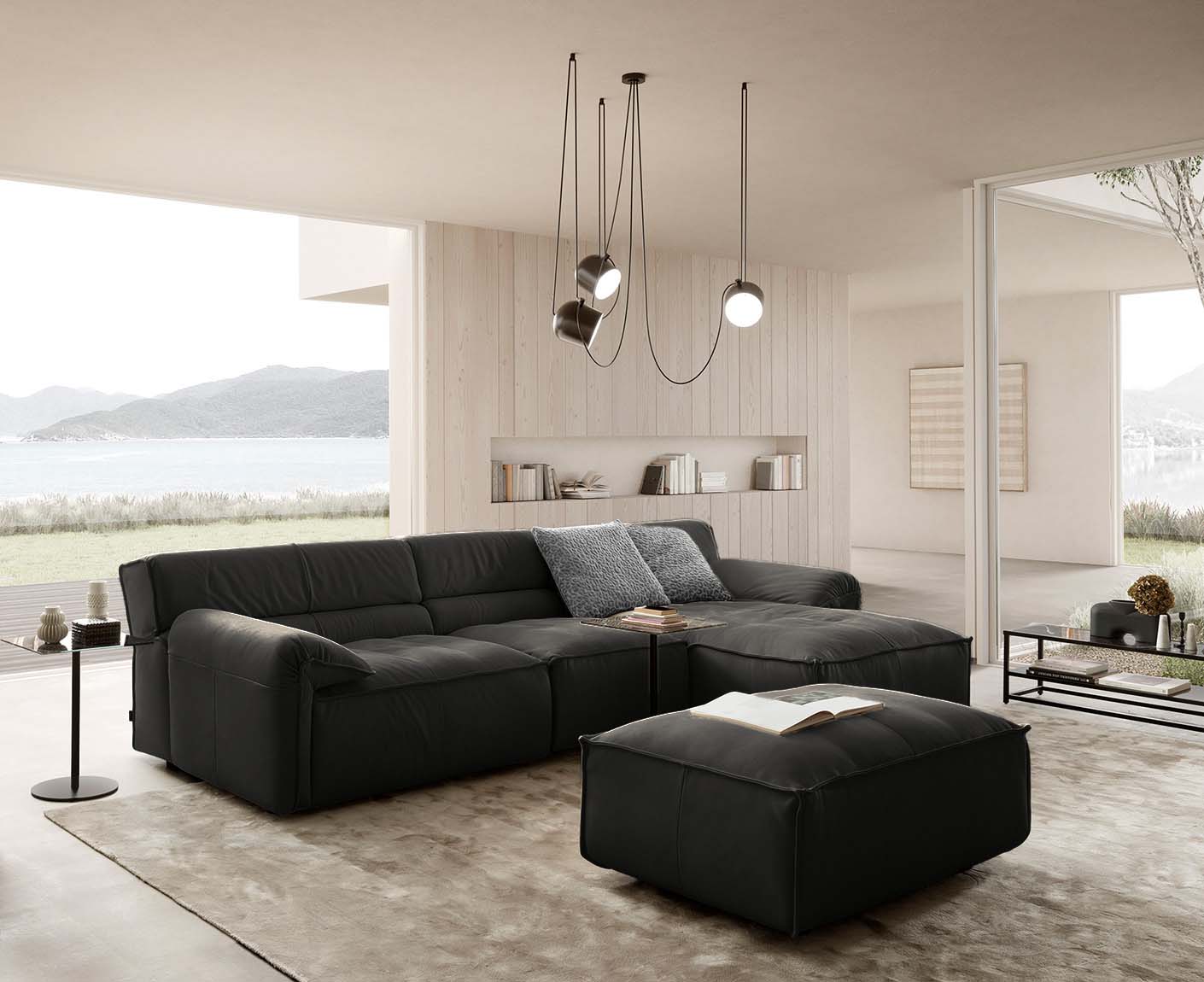 designwerk Vola Ecksofa | 315 x 186 cm | Echtleder